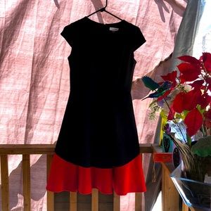 Calvin Klein black and red dress
